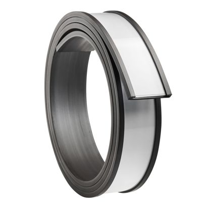 Etikettenhalter, C-Profil, magnetisch,  Abschnitte 25 mm | 1000 mm | nicht selbstklebend 