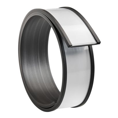Etikettenhalter, C-Profil, magnetisch,  Abschnitte 30 mm | 500 mm | nicht selbstklebend 