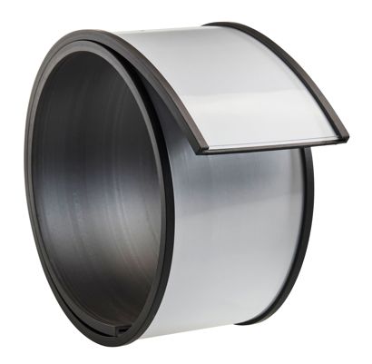 Etikettenhalter, C-Profil, magnetisch,  Abschnitte 50 mm | 500 mm | nicht selbstklebend 