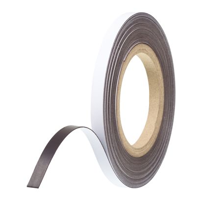 Magnetband farbig 10 mm | weiß | 10 m | 0,85 mm