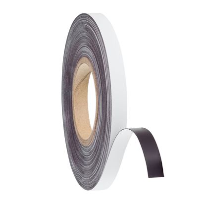 Magnetband farbig 15 mm | weiß | 30 m | 0,6 mm