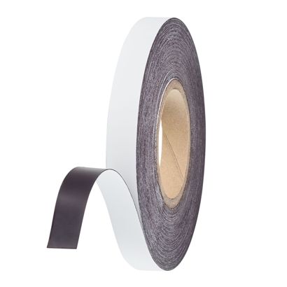 Magnetband farbig 20 mm | weiß | 30 m | 0,6 mm