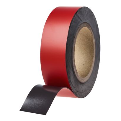Magnetband farbig 40 mm | rot  | 10 m | 0.85 mm