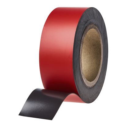 Magnetband farbig 50 mm | rot | 10 m | 0,85 mm
