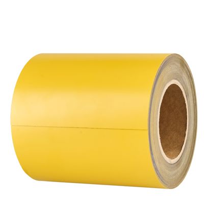 Magnetband farbig 150 mm | gelb | 10 m | 0,85 mm
