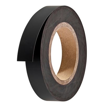 Magnetband farbig 25 mm | schwarz | 10 m | 0,85 mm