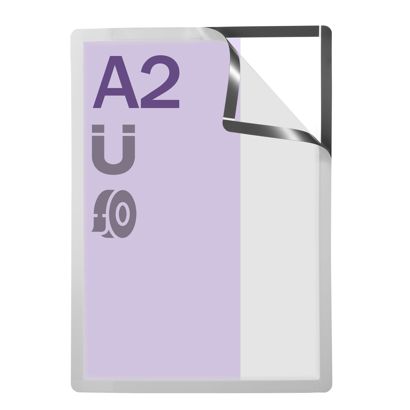 Magnetrahmen A2, selbstklebend silber