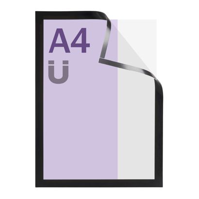 Magnetrahmen A4, magnetisch schwarz