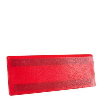 Etikettentaschen magnetisch 220 x 80 mm | rot