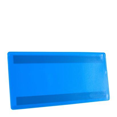 Etikettentaschen magnetisch 220 x 105 mm | blau