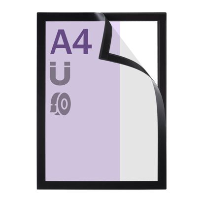 Magnetrahmen A4, selbstklebend randklebend (best price) | schwarz