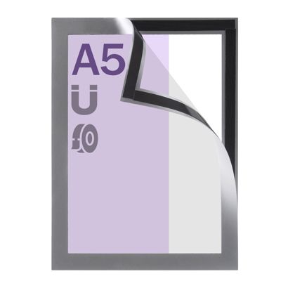 Magnetrahmen A5, selbstklebend randklebend (best price) | silber