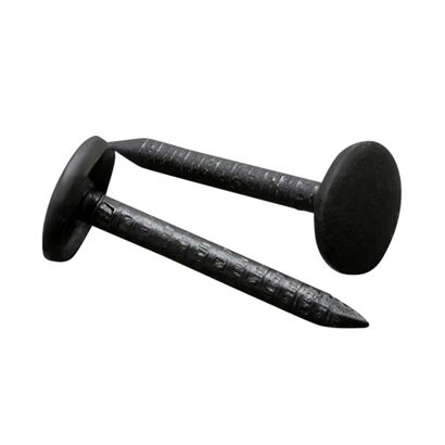 Nägel für Musterbücher, 25 mm, flacher Kopf, schwarz lackiert 