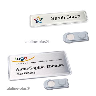 Namensschilder aluline-plus®, magnetisch 