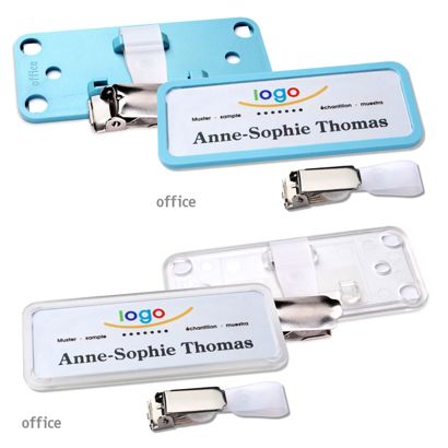 Namensschilder office quick-print Hängerclip 