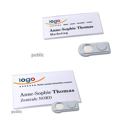Namensschilder PUBLIC, magnetisch 