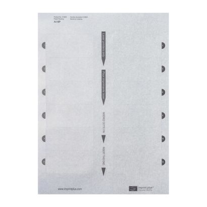 Druckbogen, blanko Aluline-plus 38, 76 x 38 mm