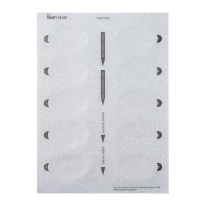 Druckbogen, blanko Aluline-plus 43, 65 x 43 mm