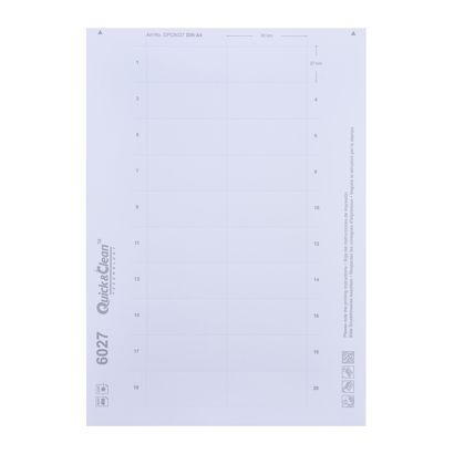 Druckbogen, blanko Public 30 / Profil 30c, 60 x 27 mm