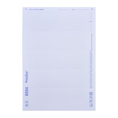 Druckbogen, blanko Vista®/ Event/ Public/ Forum 60, 85 x 54 mm