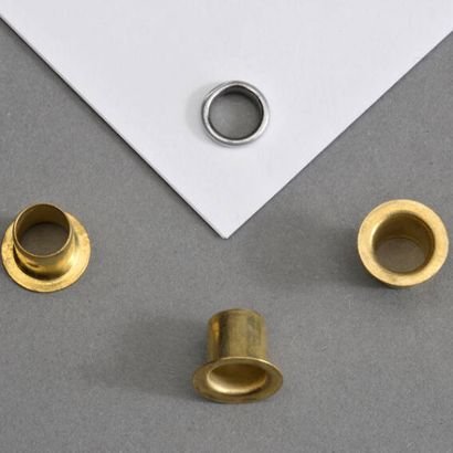 Ösen für Papier vermessingt | Nr. 271 - Ø 6mm - L 7,2mm