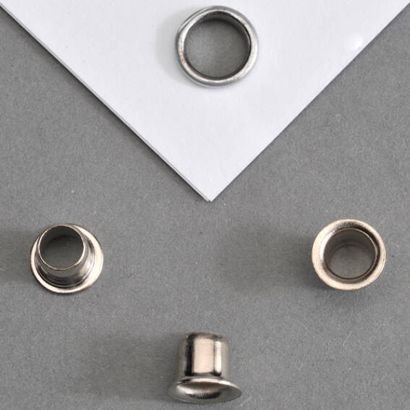 Ösen für Papier vernickelt | ähnlich Typ 24, 25 - Ø 3,8mm - L 3,4mm