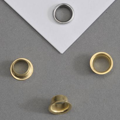 Ösen für Papier vermessingt | ähnlich Typ 24, 25 - Ø 3,8mm - L 3,4mm
