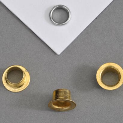 Ösen für Papier vermessingt | Nr. 269 - Ø 5mm - L 5,2mm