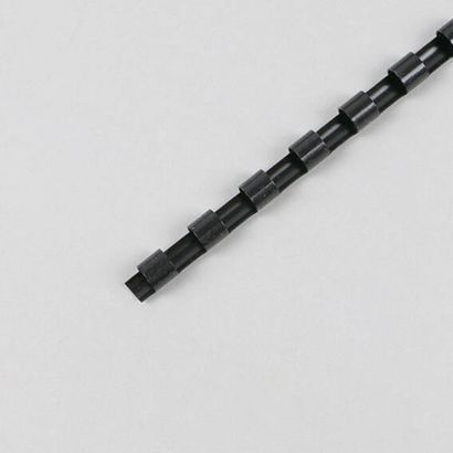 Plastikbinderücken A4, rund 6 mm | schwarz 