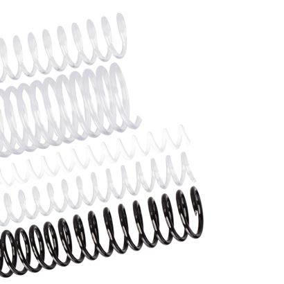 Spiralbinderücken, Plastikspiralen, DIN A5, 4:1 Teilung 