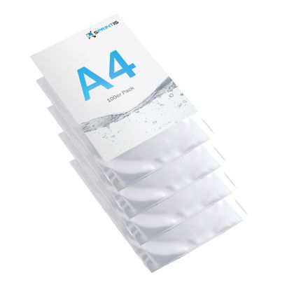 Prospekthüllen, A4 Abheftrand: 17 mm breit, ungelocht  | 110 µm