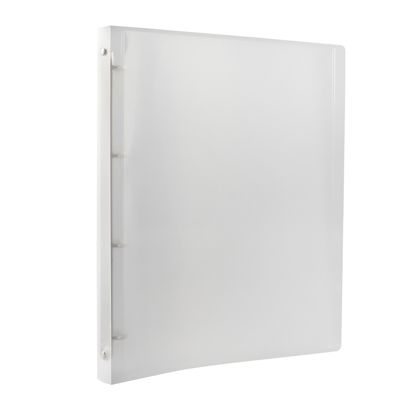 Präsentationsringbuch A4 transluzent, natur | 16 mm | PP | 4-D-Ring-Mechanik