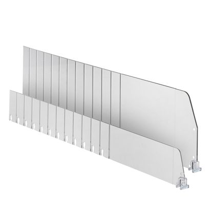 Fachteiler "Flexible" ohne Warenstopper, transparent 