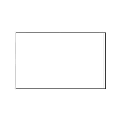 Selbstklebende Beschriftungsfenster, Schmalseite offen 40 x 64 mm