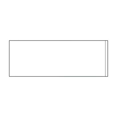 Selbstklebende Beschriftungsfenster, Schmalseite offen 44 x 120 mm