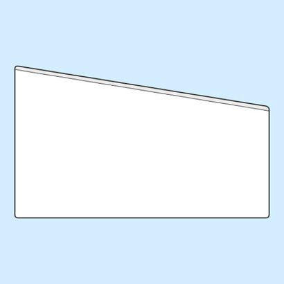 Rechtecktaschen, selbstklebend 155 x 90/65 mm  | Breitseite  | ohne Füllhöhe  | PP 