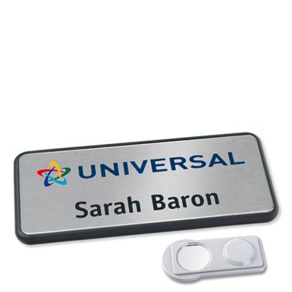 Namensschild Icon® "alu-complete" anthrazit  | smag® Magnet 