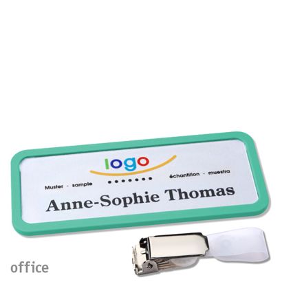 Namensschilder office quick-print Hängerclip Hängerclip | pastellgrün | 75 x 27 mm