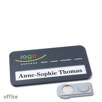 Namensschilder office color-print Magnet smag® Magnet | anthrazit