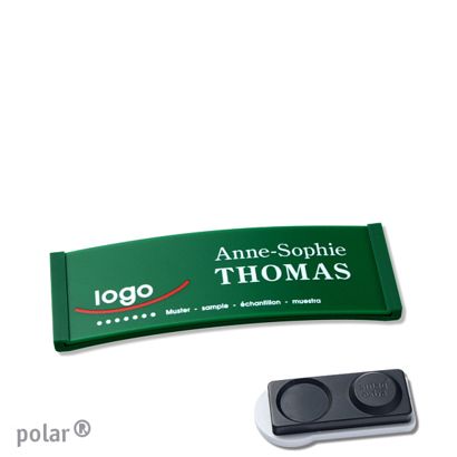 Namensschilder polar® color-complete magnet smag® Magnet, extra stark | grün | 64 x 22 mm