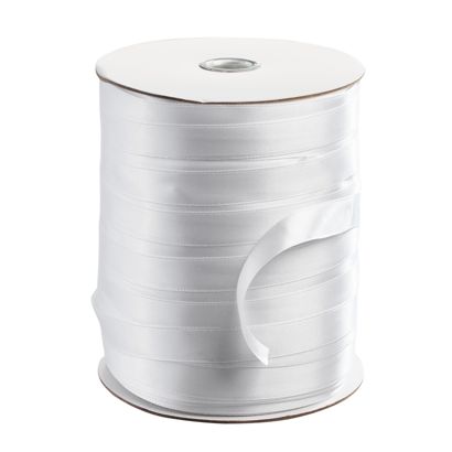 Satinband, Rolle mit 300 m 15 mm | weiß