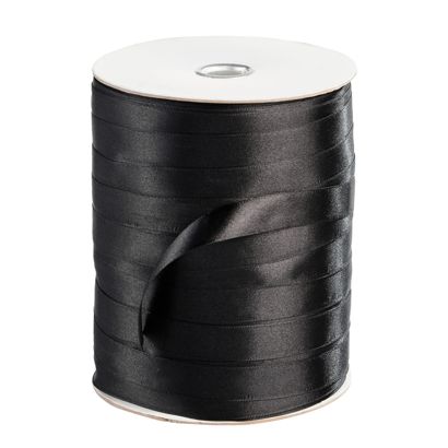 Satinband, Rolle mit 300 m 15 mm | schwarz