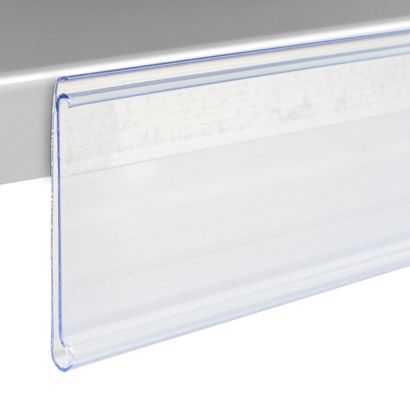 Scannerschiene DBR, selbstklebend, mit Griffkante 39 mm | 1000 mm | transparent  | zum Kleben (Standardklebeband) 