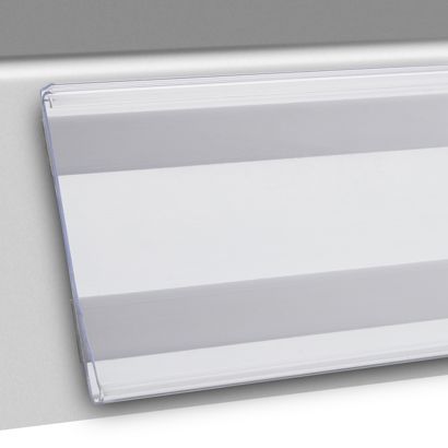 Scannerschiene DBR, selbstklebend, mit C-Raste 64 mm | 100 mm | zum Kleben (Schaumklebeband) 