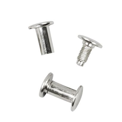 Buchschrauben mit Einpresskopf, vernickelt 11 mm