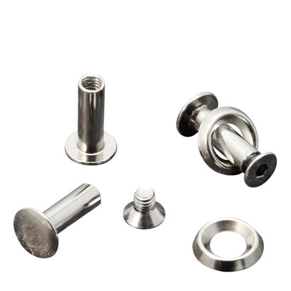Buchschrauben mit Rosettenscheibe, 12 mm, vernickelt 