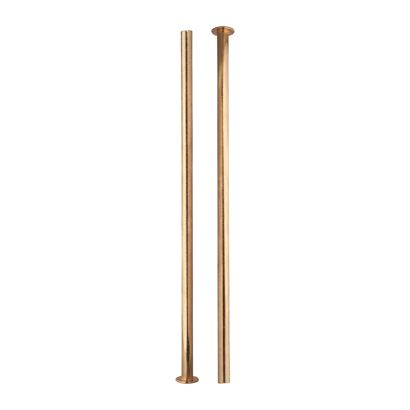 Buchschrauben, Messing Hülse glatt, Schraube geschlitzt | 140 mm