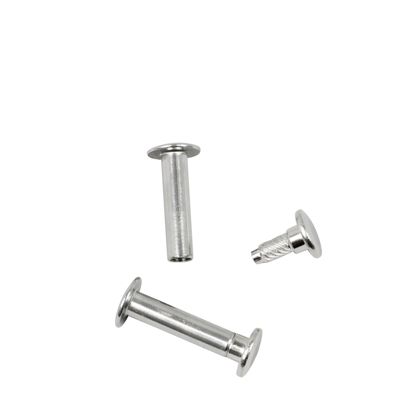 Buchschrauben mit Einpresskopf, vernickelt 24 mm