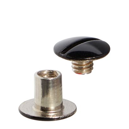 Buchschrauben, schwarz lackiert 8 mm