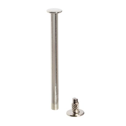 Buchschrauben mit Einpresskopf, vernickelt 65 mm
